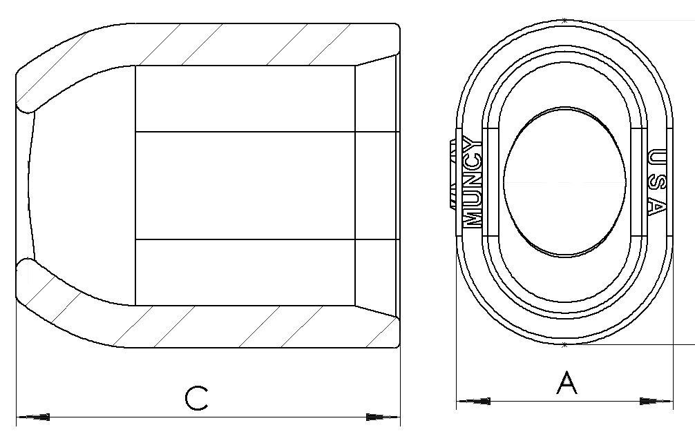 Stainless Steel Flemish Eye Sleeves DIagram