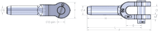 Stainless Steel Open Swage Socket