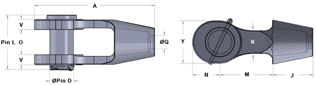 Open Strand Spelter Socket